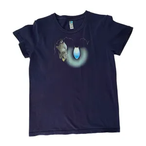 Shirt.Woot!‎ Blue Whimsical Bat Graphic Dark Aesthetic TShirt XL Bright Idea thumbnail 1