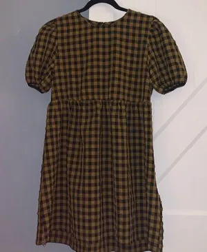 Wild Fable Target’s Brand checkered brown black dress. thumbnail 1