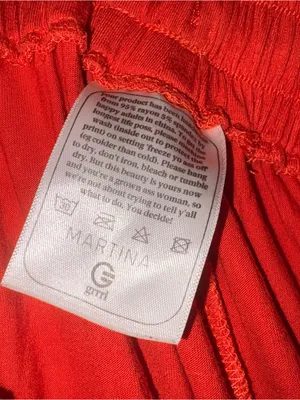 GRRRL orange jogger sweat pants XL thumbnail 3