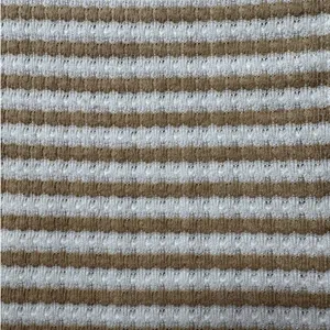 Pink Lily Tan White Striped Oversized Sweater Medium Boxy Coastal Grandmother thumbnail 8