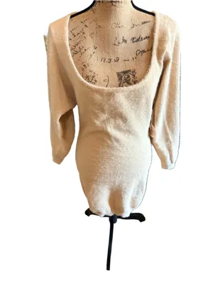 Camila Coelho Mini Dress Women's Size XS (17” PTP) Beige NWT thumbnail 3