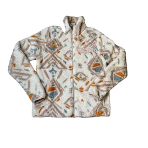 Gerry Womens Sherpa‎ Fleece Jacket Geometric Southwestern Full Zip DG9660 Small thumbnail 4