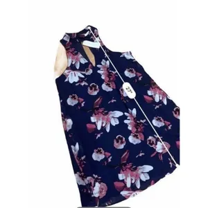 AON) NWT Dress Small Floral‎ Francesca's Miami S floral blue New With Tags thumbnail 3