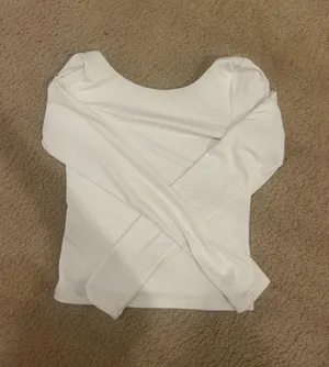 Aerie offline tight backless white top XS thumbnail 1