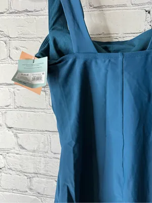 NWT shade and shore Teal One-Piece Swimsuit - Solid Wide-Strap Design small 4-6 thumbnail 4