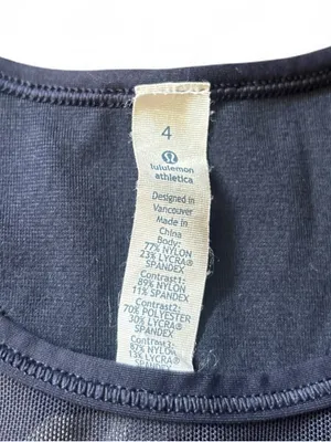 Lululemon Mesh With Me Tank Naval Blue Sea Side Silver Fox Alberta Lake Size 4 thumbnail 7