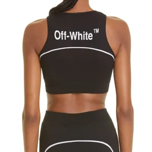 Off-White Black and White Athletic Logo Seamless Bra Size S-M thumbnail 5