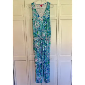 Lilly Pulitzer Paulina jumpsuit in full bloom size M thumbnail 4