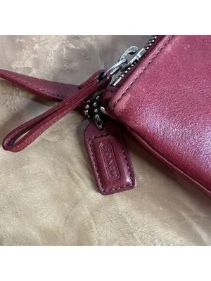 Coach Vintage Red Leather Grommet Lace-Up Crossbody Bag Y2K thumbnail 3