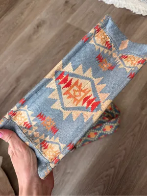 Wrangler Aztec Blue Western Tote Bag Crossbody Purse thumbnail 3