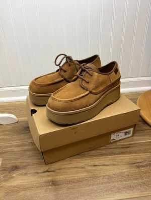 UGG Women's Cityfunc Chestnut Lace-Up Platform Shoes - Size - 9.5 thumbnail 12