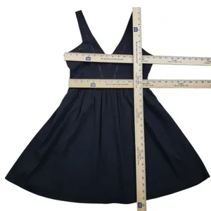 Vintage Abercrombie & Fitch Mini Dress Womens XS Black Beaded Y2K thumbnail 6
