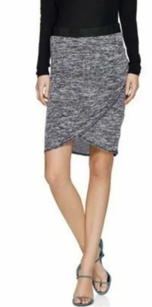 Aritzia Wilfred Free Tyra Heathered Grey Bodycon Skirt XS thumbnail 1