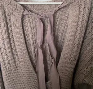 oversized tie back sweater thumbnail 3