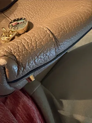 Furla Taupe Leather‎ Satchel with Gold-Tone Charm thumbnail 7