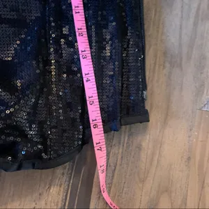 Y2K Goth Vampy Renaissance lolita Corset Top sequins black tie back XL thumbnail 6