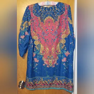 Hippie boho caftan dress by Urban CoCo size L thumbnail 2