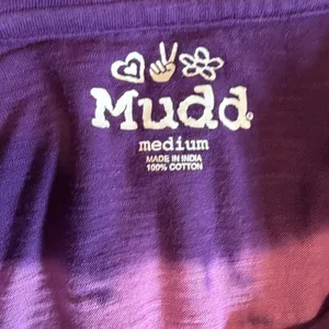 Mudd Womens Purple Tie Dye Raglan Long Sleeve Cotton Slub Knit T-Shirt Medium thumbnail 7