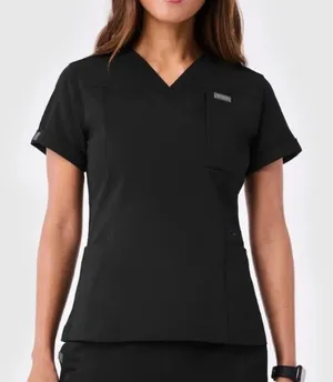 FIGS Indestructible Slim V Neck Scrub‎ Top Sz M 5 Pockets Nurse thumbnail 1