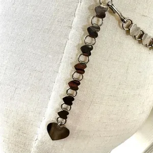 Silver tone heart hip belt thumbnail 4