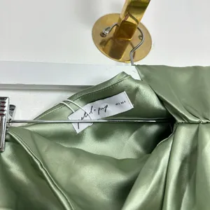 PETAL & PUP Nadia One Shoulder Maxi Dress in Sage Size US 2 thumbnail 7