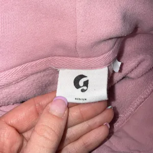 Glossier Hoodie Pullover Unisex Medium Pink Good Embroidered‎ Logo Fleece Pocket thumbnail 3