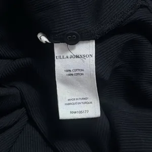 Ulla Johnson Pia Top Black Ribbed Poplin Puff Sleeve Capsule Minimalist Luxury L thumbnail 9