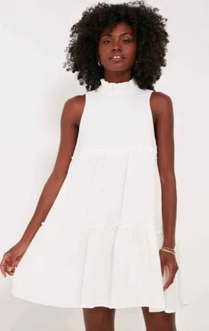 NWOT Tuckernuck Pomander Place White Gauze Cotton Morgan Swing Dress Size XS thumbnail 1