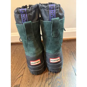 Hunter Skylar Waterproof Boot Green/black Women's Sz 7 $225 thumbnail 5