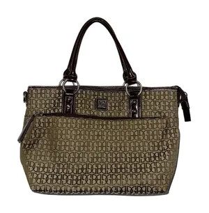 Giani Bernini Monogram Signature Shoulder Bag Y2K Retro Classy Tote thumbnail 1