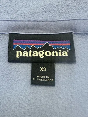 Patagonia Light Blue Women's Quarter-Zip Fleece Pullover XS thumbnail 3