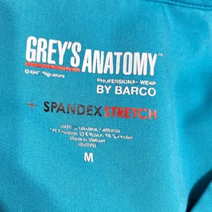 Greys‎ Anatomy Barco Women Scrub Top M Teal Blue Stretch Pockets Medical Uniform thumbnail 4