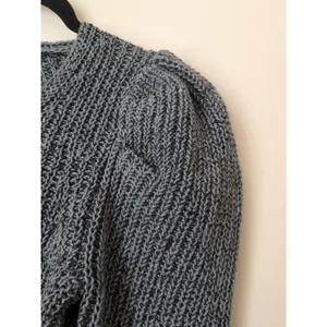 Universal Thread Sweater Dark Gray V Neck Puff Sleeve Knit Winter Size XS NWOT thumbnail 4