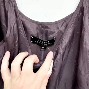 Robert Rodriguez Women Light Weight Deep Purple Slip Mini Dress Size 12‎ thumbnail 2