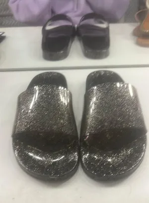 Glitter Slides Black Size 9 thumbnail 1