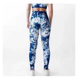 SET ACTIVE blue crush tie dye leggings NEW! thumbnail 5