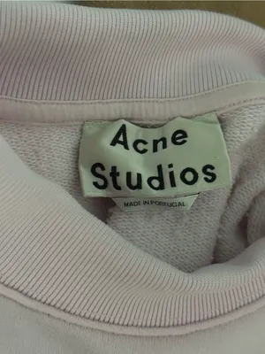 Acne Studios Bird Fleece Sweatshirt in Pink thumbnail 4