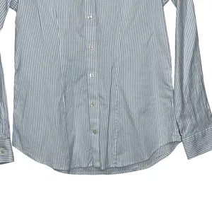 Southern Tide Shirt Size 4‎ Blue White Striped Cotton Stretch Blend Womens LS thumbnail 4