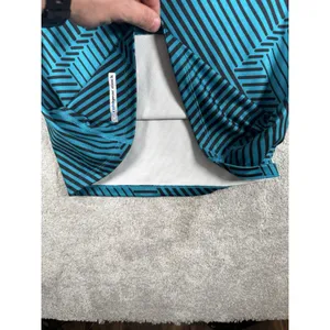 Under Armour Shirt ColdGear Mock neck M Fitted Long Sleeve Compression Blue Geo‎ thumbnail 4