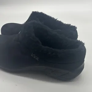 Merrell Encore Ice Black Suede Faux Fur Lined Clogs Mules Shoes Womens thumbnail 9