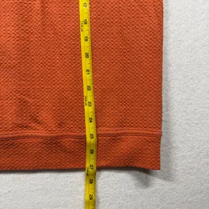 Lululemon Textured Crewneck Sweatshirt Women’s XL Orange Pullover thumbnail 8