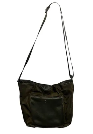 Lululemon Olive Green All Set Nylon Bucket Bag Purse thumbnail 2