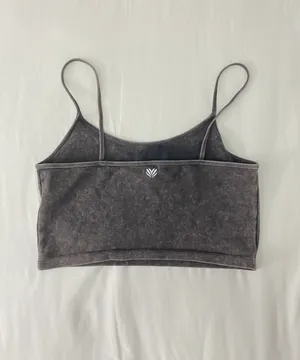 Acid Wash Crop Top thumbnail 3