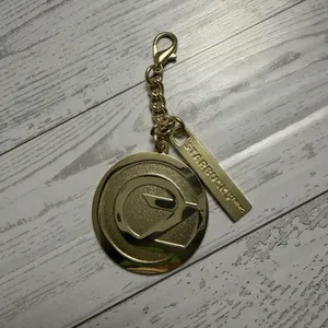 Wicked Starbucks OZ Gold Keychain Bag Charm‎ Tumbler Replacement Glinda Elphaba thumbnail 2