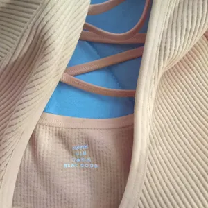 Aerie Orange Ribbed Top thumbnail 2