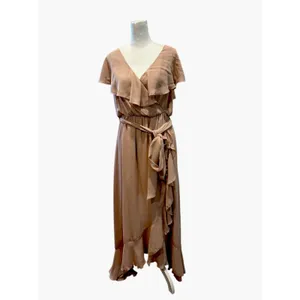 MUMU Mauve Midi Dress Size M Pink Size M thumbnail 4