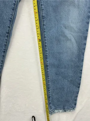 Good American Light Blue High-Rise Straight Leg Jeans 994 thumbnail 5