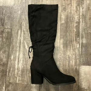 Lee JOURNEE Collection Leeds Black Knee High Boots Size 9 thumbnail 13