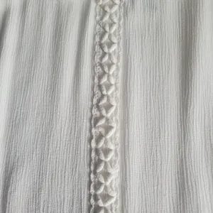 American Rag white crochet top size medium women's very pretty details thumbnail 3