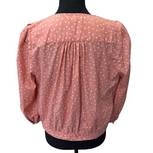 Madewell Wrap Top‎ in Scattered Star Peach Boho Women size Large thumbnail 4